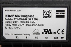 KRIWAN MOTOR PROTECTOR INT69 SC2 DIAGNOSE 071-0684-01 (31-A-620) 240 VAC 2.5A