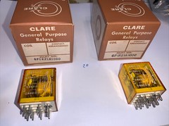 CP Clare & Co GP1R21A1000 Relay 12 VAC Coil 1/HP 120/240 VAC Qty.Of 2 New Relays