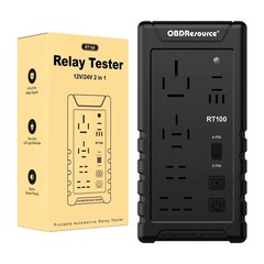 12V 24V Automotive Relay Tester RT100 Super 4Pin 5Pin Battery Voltage Recognitio