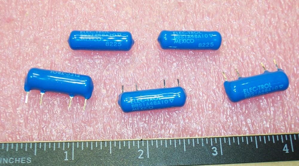QTY (10) BBS1A48A10 ELEC-TROL 48Vdc SPST-NO SIP REED RELAYS HE3321A4800 TYPE