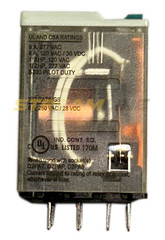 Eaton D2RF4A1 Ice Cube Relay, 6 Amp, 110 Vdc Coil, 14-Blade Terminal, 4PDT