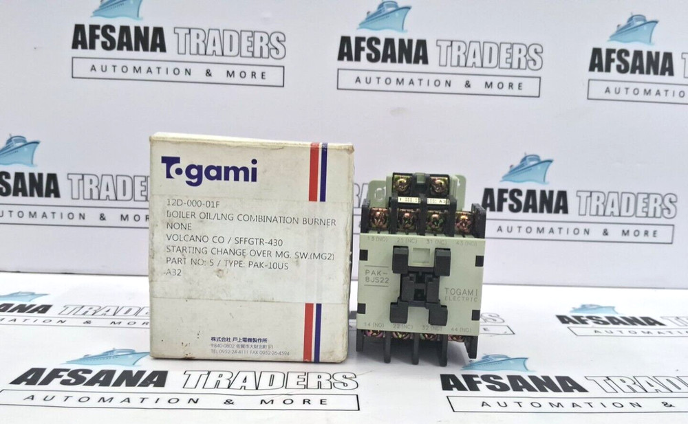 Togami PAK-8JS22, PAK-8JS22(2a2b) Contactor Relay 380-400v 50Hz 400-440v 60Hz