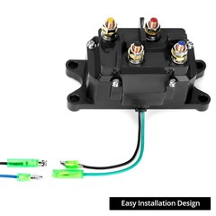 12V 250A Winch Solenoid Relay Contactor for ATV/UTV, 2000-5000 lbs, Rocker Switc