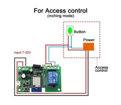 Tuya Smart Wifi switch module USB 5V AC/DC 7-32V and RF433 remote control