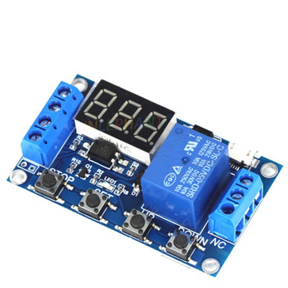 DC 5 12 24V Trigger Cycle Timer Delay Switch Time Relay Module