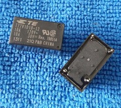 (3 pcs) T77V1D10-12 Tyco-P&B, 10A 12V SPST, General Purpose Relay