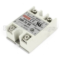 NEW 24V-380V 75A 250V SSR-75 DA Solid State Relay Module 3-32V DC To AC