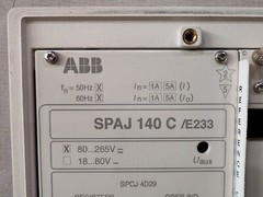 ABB SPAJ 140 C /E233 OVER-CURRENT & EARTH-FAULT RELAY SPAJ140CAA233