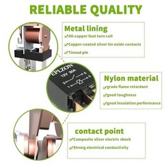 5 Pin 12V 30A SPDT Relay High Performance Multi-Purpose Water Size: 5 PIN 4PCS
