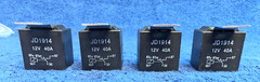 4 PCS Car 12V 40A 5 Pin Relay, JD1914 Waterproof Housing and Alloy Contact Relay