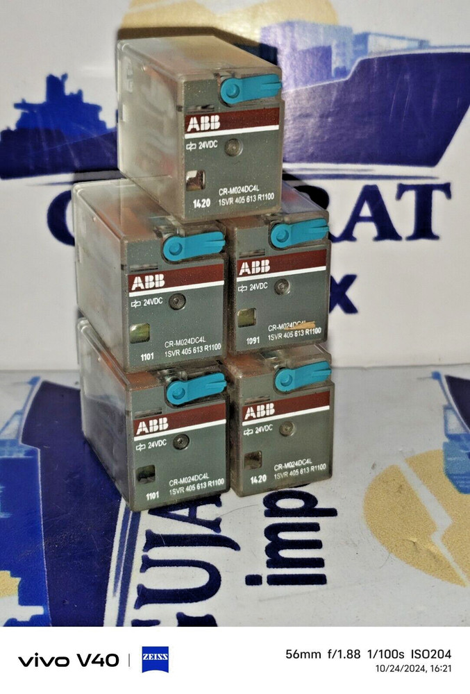 TESTED OK ABB CR-M024DC4L Pluggable Interface Relay 24VDC (LOT OF 10 PSC) POLAND