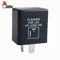 12V 0.02A-10A 2-Pin CF-12 Automatic Electronic LED Flasher Relay Fix for Turn Si