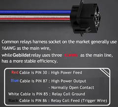 2Pcs 40/30 Amp Waterproof Relay Switch 12AWG Harness Set with Built-In Diode- 12