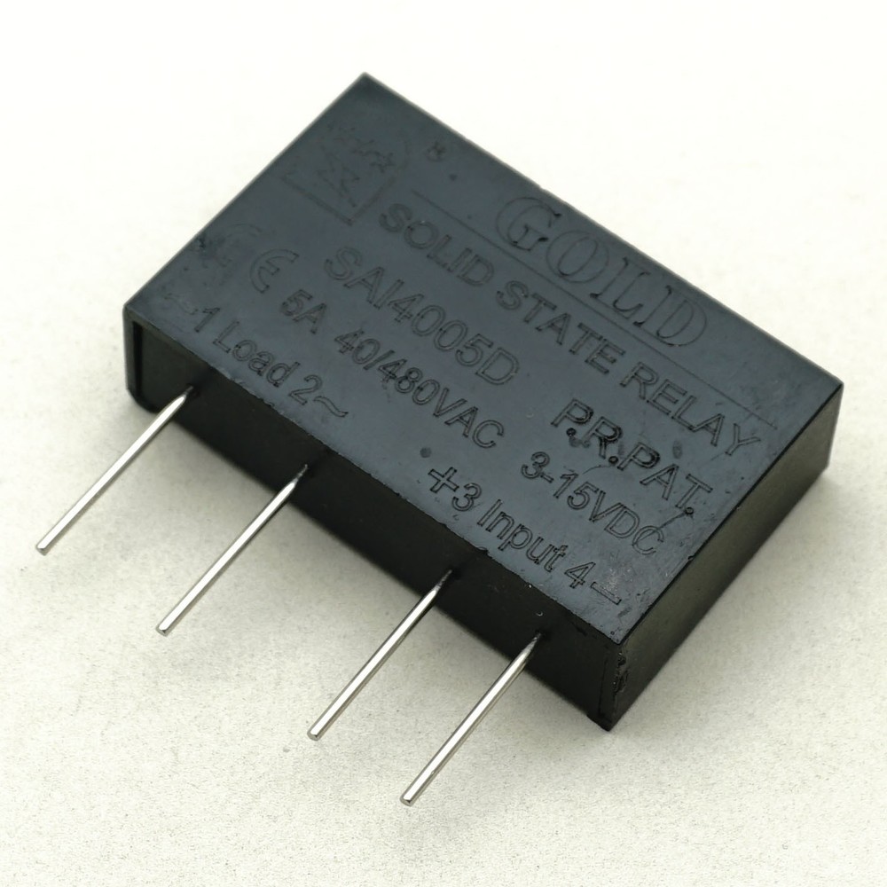 GOLD SAI4005D Solid State Relay 5A 3-15VDC 40-480VAC 4 Pins x 1PC