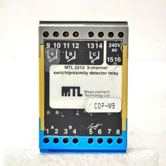 MTL 2213 3-CHANNEL SWITCH / PROXIMITY DETECTOR RELAY 240V AC 24V DC