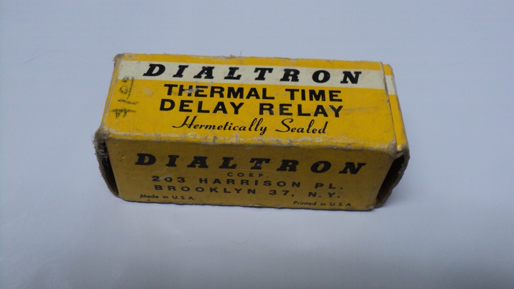 DIALTRON Thermal Time Delay Relay 6 Amp Style PR NOS