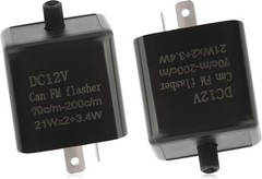 2PCS 12V LED Flasher Relay 2 Pin,Adjustable Turn Signal Relay for Repairing Moto