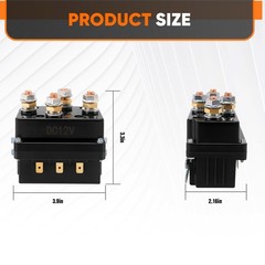 Winch Solenoid Relay Contactor 12V 500A Compatible with Warn Polaris Honda KFI