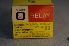 Ohmite Enclosed Plug In GPRTSX-409T Relay Contact 4PDT 24VAC