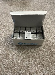 55.34.9.024.5000 Finder Plug-In Relay, 4 Pole 2 Throw, 24V DC coil, (Box of 10)