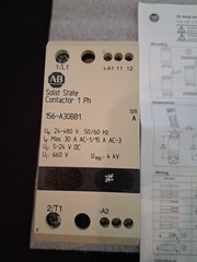 AB 30A Solid State Relay Contactor 1 Ph 156-A30BB1 Ser A heating control