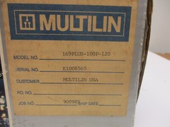 MULTILIN 169 MOTOR MANAGEMENT RELAY 169PLUS-100P-120 169 PLUS SERIES