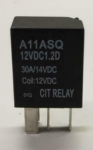 2Pc A11ASQ12VDC1.2D Sealed Normally Open Automotive Relay,30 Amps,12 Volt Coil
