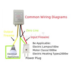 AC110-220V 7A 1-480min 16Mode Timer Adjustable Turn Off Delay Controller Module