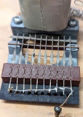 Reisner 70 ohm (10-18VDC) coil SPST (8-pole shorting) Organ Relay – Lot of 4