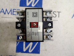 Square D 8501X060 Ser A Industrial Control Relay 120V 50/60Hz Coil 9998 X44 0820