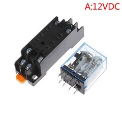 AC220V 12VDC 24VDC 24VAC 5A 8PIN Coil Power MY2N-J Relay HH52P With Socket Base