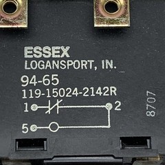 Steveco Essex 94-65 Continuous Coil Voltage Potential Relay 336V