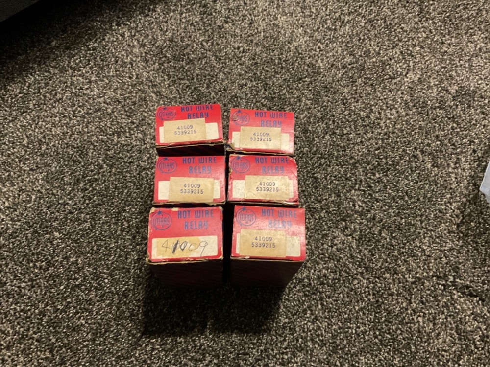 Lot of 6 Mars new hot wire relay 41009 5339215