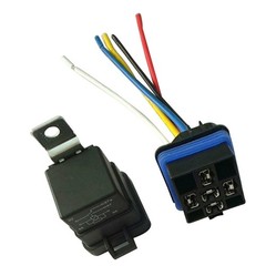 12 V Voltage Sensitive Relay Kit Waterproof Socket with Wires 5 Pin