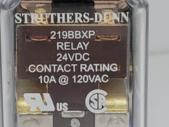 STRUTHERS-DUNN 219BBXP-24VAC RELAY 12 PIN 24VAC 10A 50/60HZ NNB