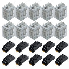 10sets DC 12V 5A 14PIN Coil Power Relay Socket Base For Omron MY4NJ HH54P PYF14A