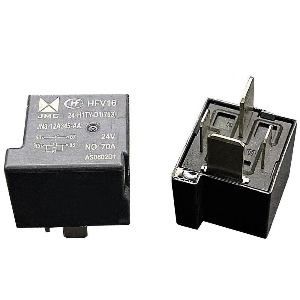 2Pcs HongFa HFV16-24-H1TY-D1 24VDC JN3-12A345-AA Automotive Relay 70A 4Pins