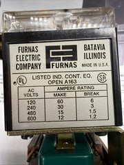 Furnas 47AB1AF Control Pump Motor Alternator Alternating Relay 110/120 VAC Coil
