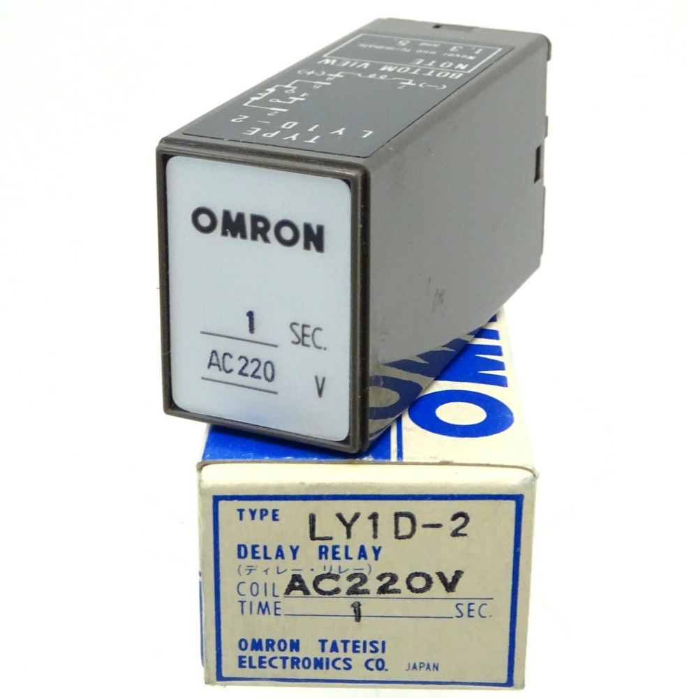 OMRON Delay Relay LY1D-2 Relay Delay 220V AC 1sec Bearing Resolution