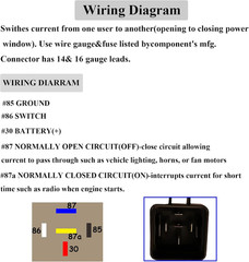 1 Pack 60/80 Amp 12 Volt Waterproof Automotive Relay with Pigtail, 5-Pin Heavy D