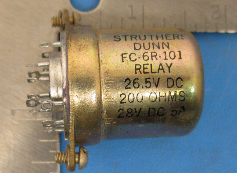 STRUTHERS & DUNN RELAY FC-6R-101 26.5V 5AMP