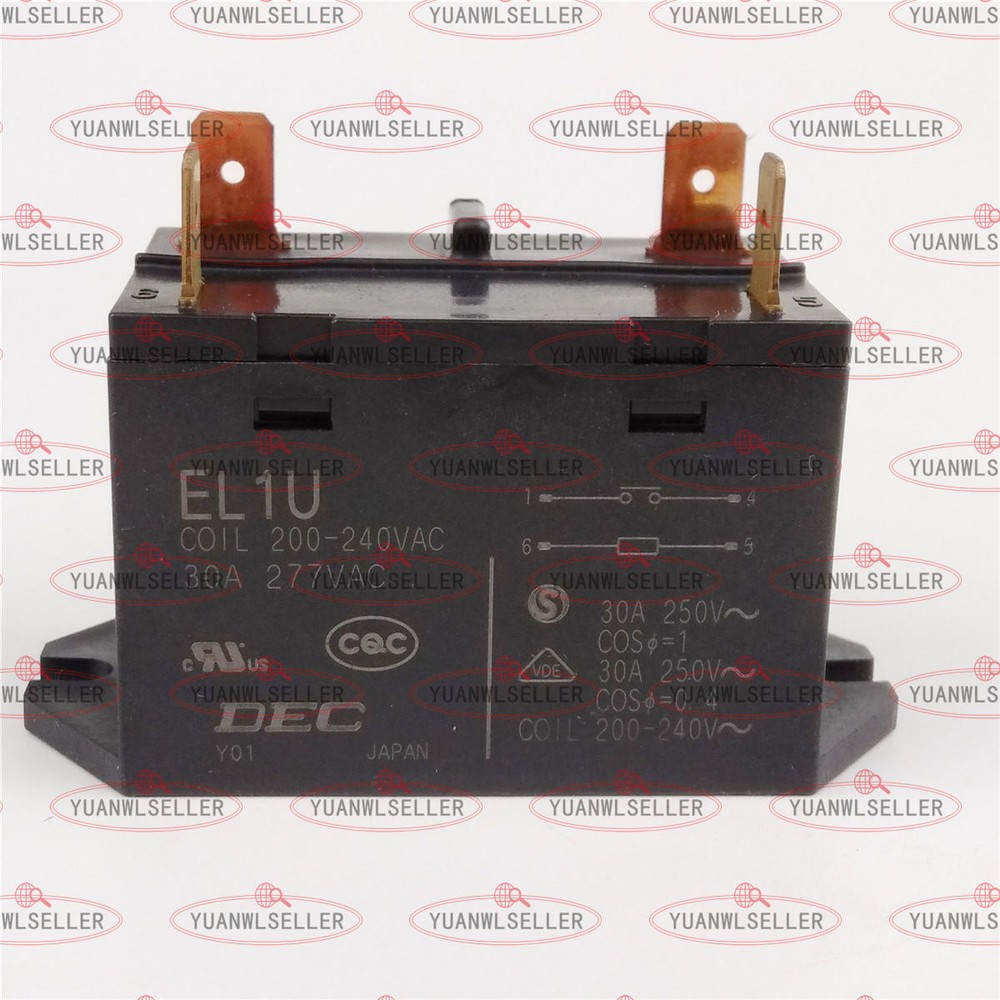 ONE New EL1U 200-240VAC 30A 277VAC Relay Coil