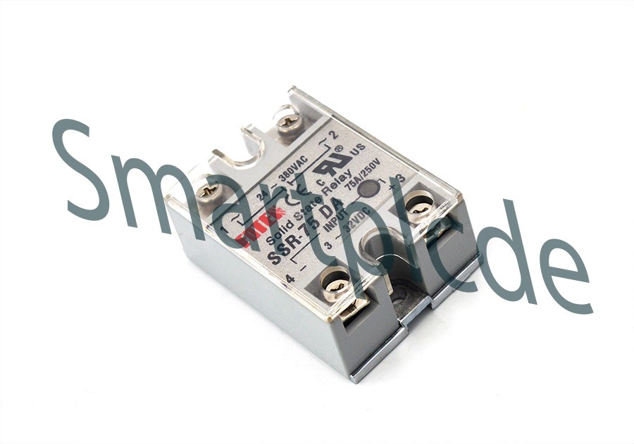 SSR-75DA Covered Solid State Module Relay DC 3-32V AC 24-380 V