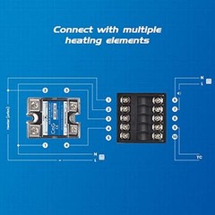 PID Temperature Controller Kit Voltage AC 100~240V Comes with SSR 40DA Solid …