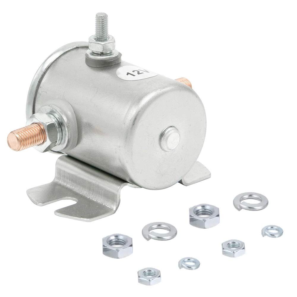 Continuous Duty Solenoid Relay 3 Terminal for Winch, Marine, Golf Cart SPST 1…