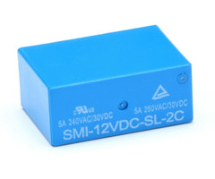 Miniature Print Relays 5V 12V 24V 2-Switcher 2xUM Relays SMI-05V/12V/24VDC-SL-2C