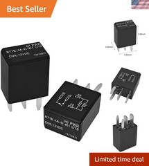 871E-1A-D-R1 U15 Automotive Relay Pack of 2 – 12VDC 35A 4 Pin General Purpose…