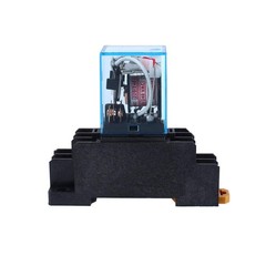 Coil Power Relay with Socket AC 220V 10A DPDT LY2NJ HH62P HHC68A2Z, for F…