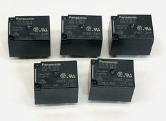 LOT OF 5 PANASONIC JS1-B-5V-F AJS131981F POWER RELAY 10A 125V – 5Pin