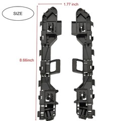 Front Bumper Brackets Left Right Compatible with Honda Accord Sedan 2013 2014
